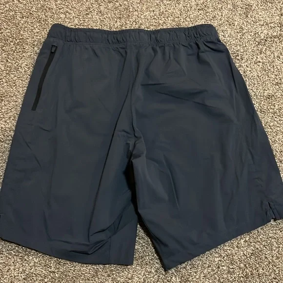 Men's Navy Shorts with Red Drawstring - Picture 2 of 3